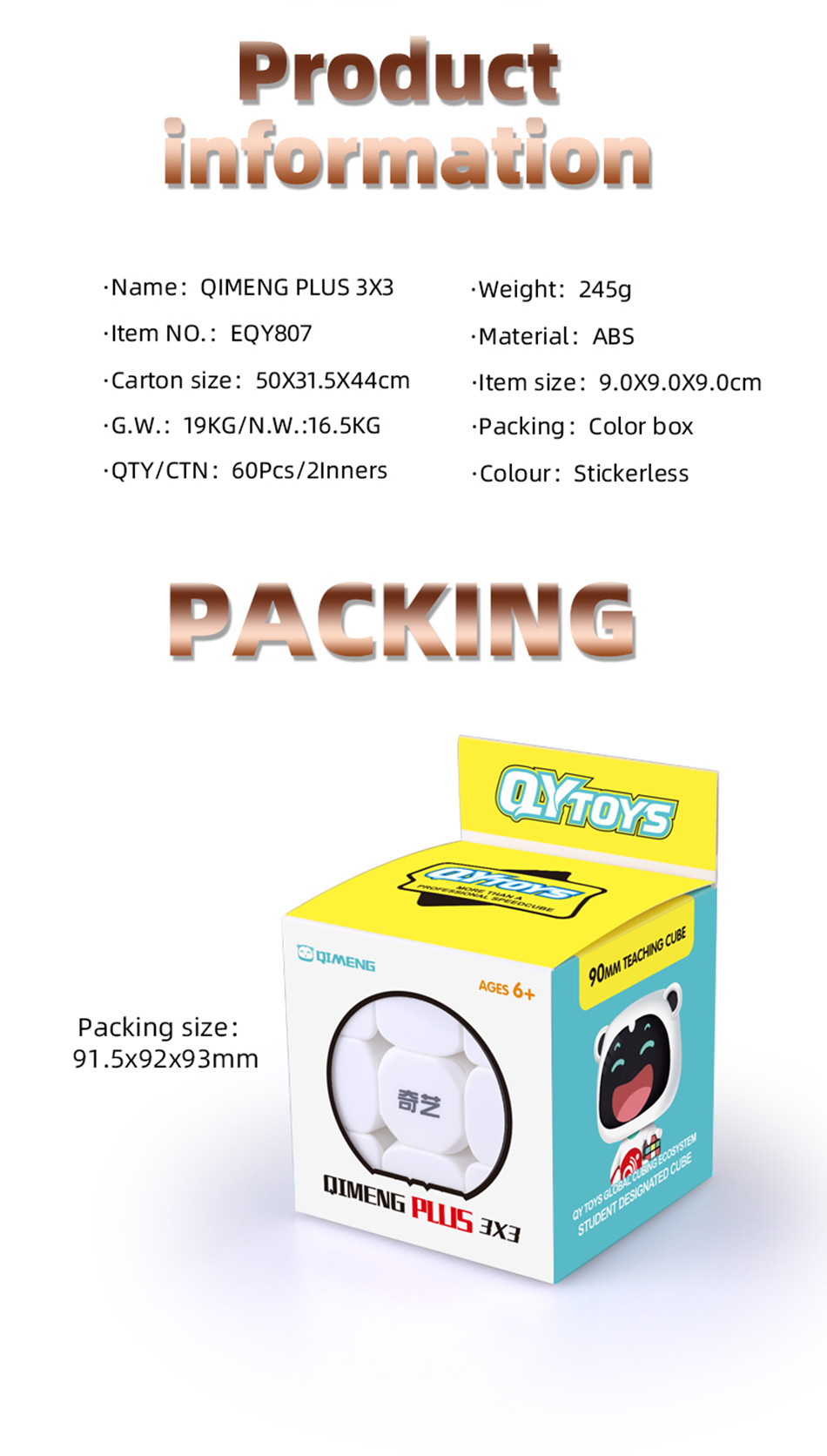 Thumbnail of Rubiks magic cube big 3x3x3 2