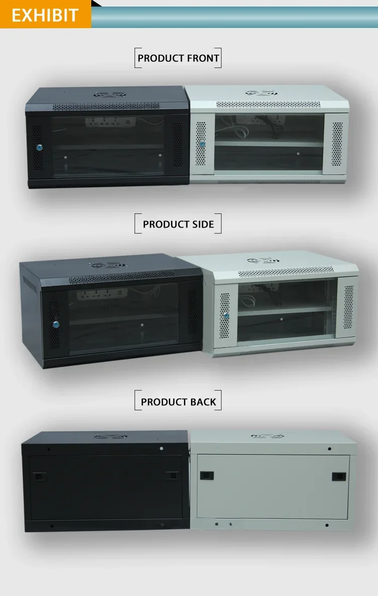 Thumbnail of 6u network cabinet wall-mounted 2